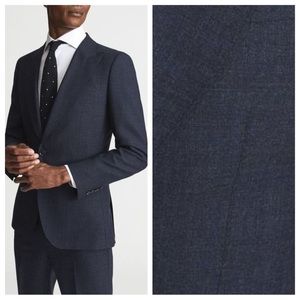 New! Reiss hitch single breasted one button 100% wool blazer